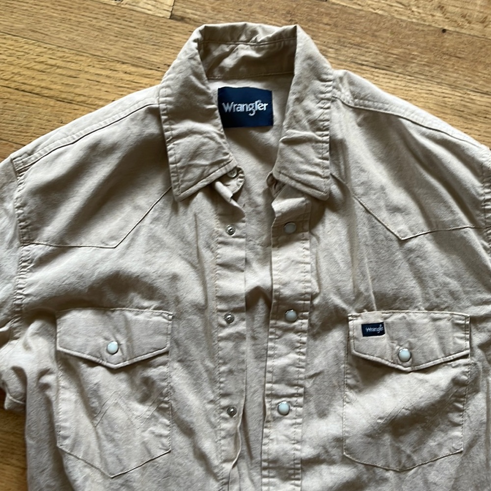 Wrangler men’s long sleeve snap button